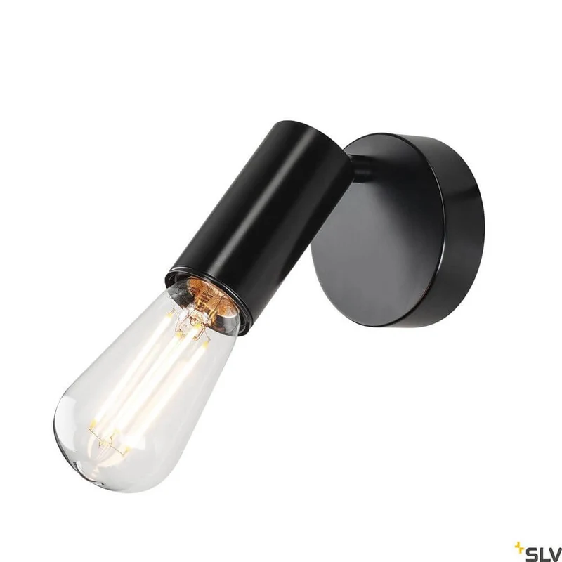 Fitu E27 Wandspot Schwarz