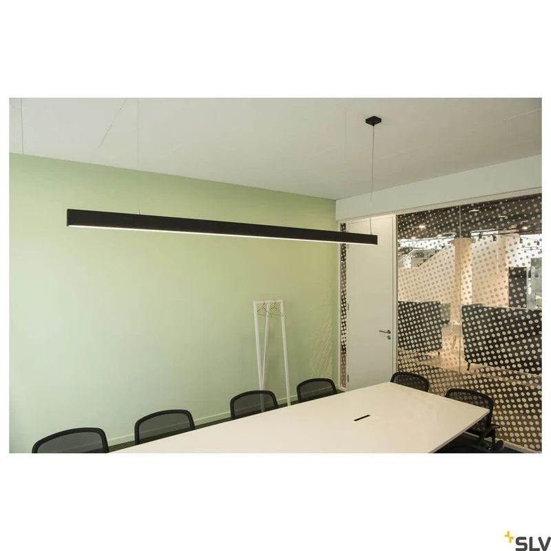 Glenos 2m Pendellampe Schwarz 4000K