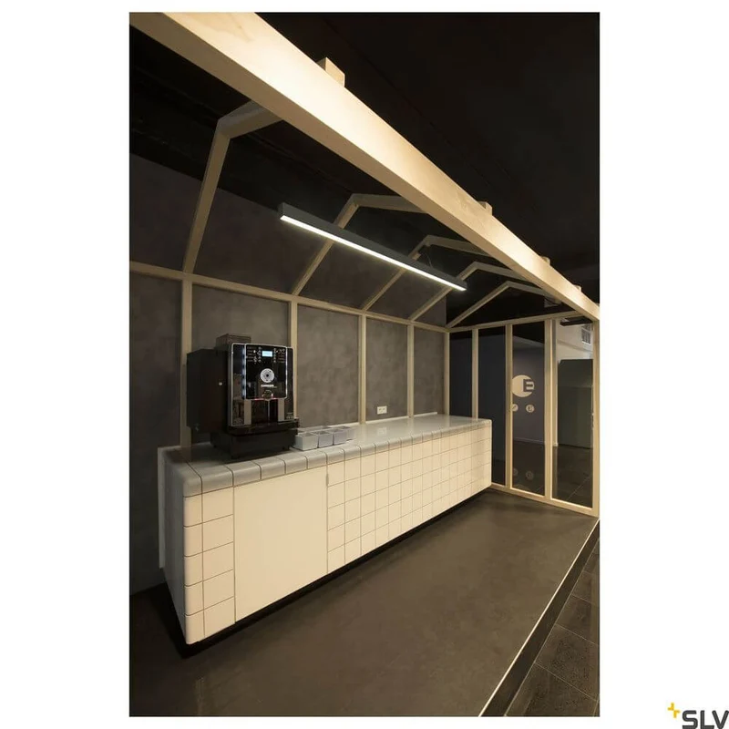 Glenos 2m Pendellampe Schwarz 3000K