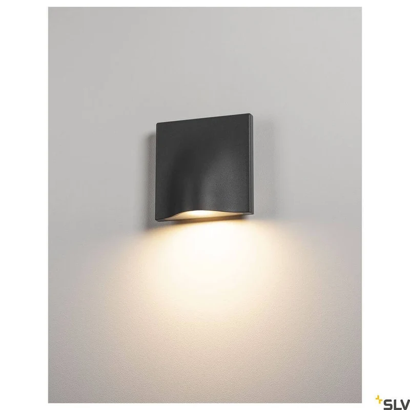 Vilua II LED Wandlampe Anthrazit 3000K IP54 100° 810lm