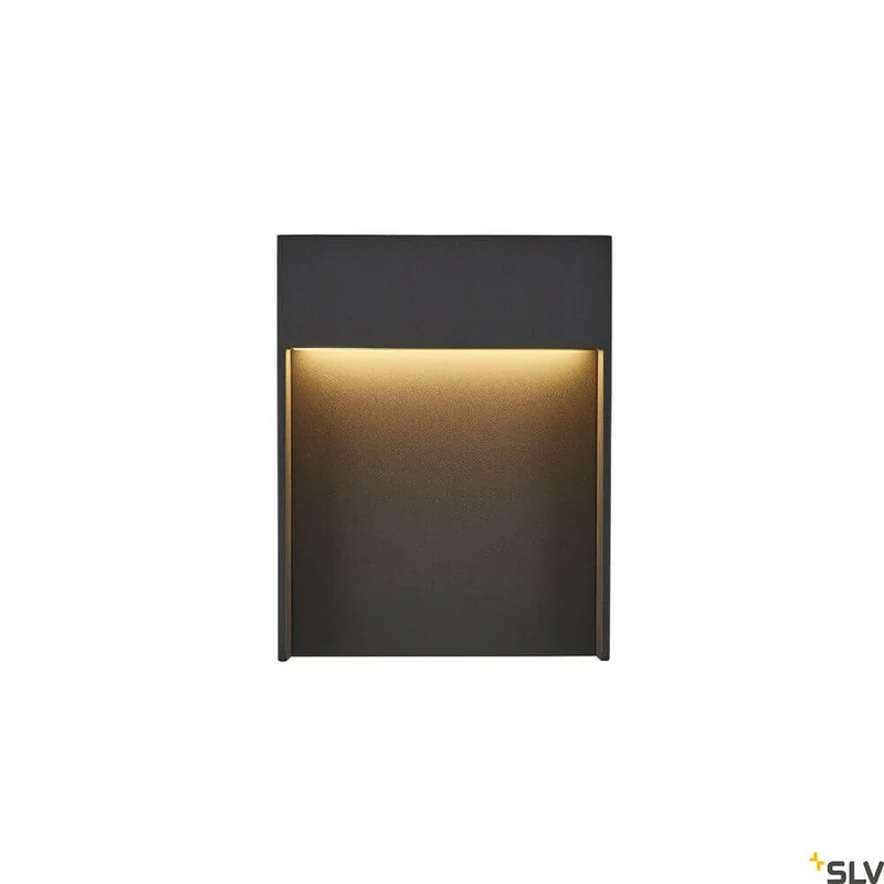 Flatt Outdoor LED Wandlampe 3000K IP65 Anthrazit