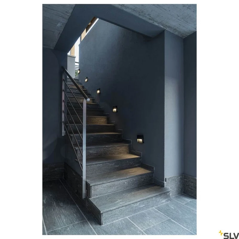 Downunder Out Square Wandeinbaulampe LED Anthrazit 3000K
