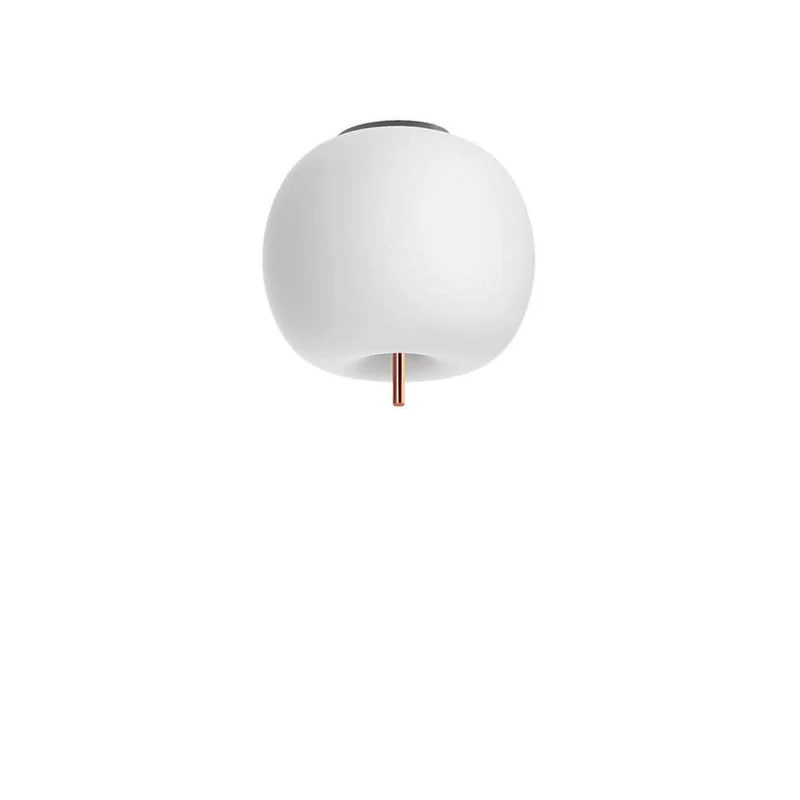 Kundalini Opalglas Deckenlampe Kushi Ø 16cm