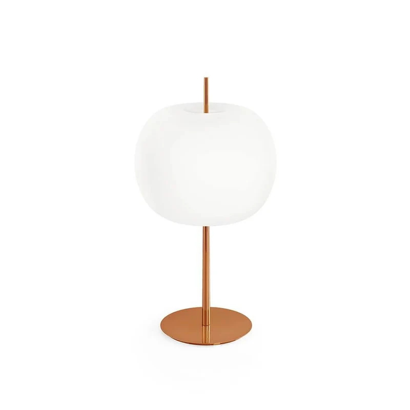Kundalini Opalglas Tischleuchte Kushi XL 61cm mit Dimmer
