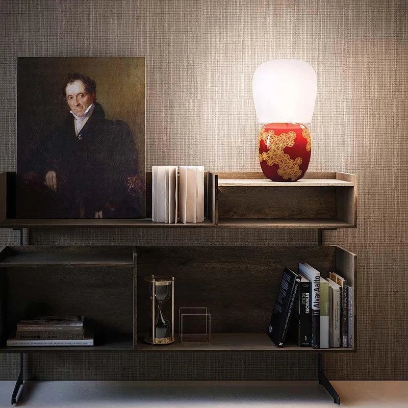Kundalini Keramik Tischlampe Hive 47cm Dimmbar