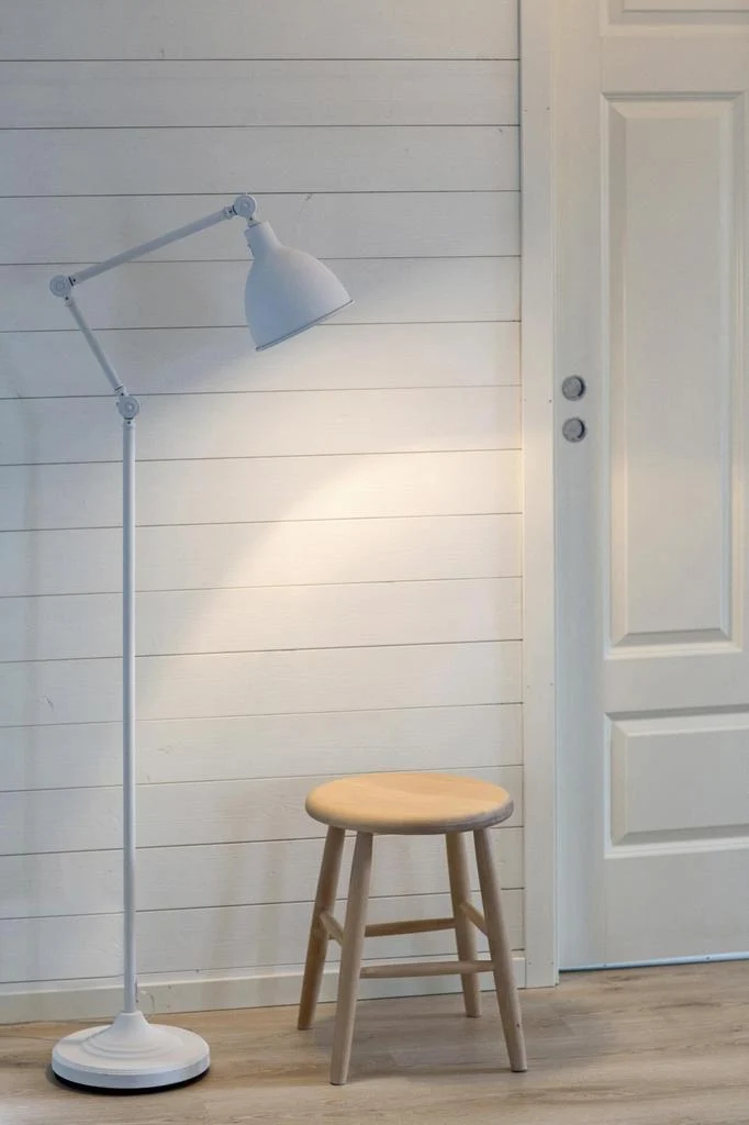 BAZAR GULVLAMPE HVID