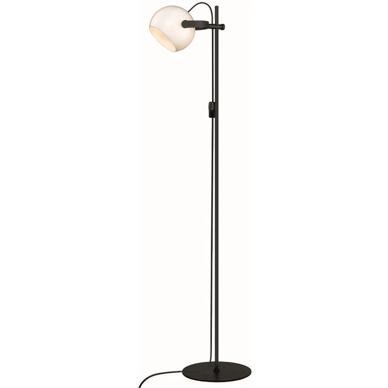 D.C GULVLAMPE 1 ARM OPAL/EG/SORT
