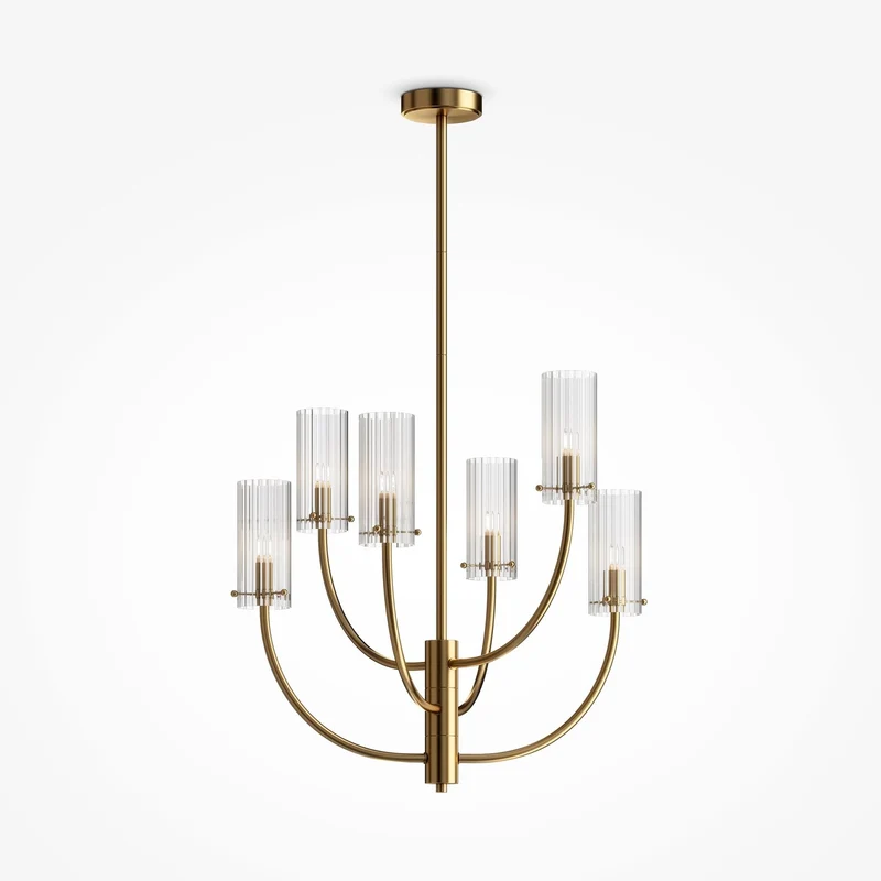 Laiton Lustre Ancien Vintage