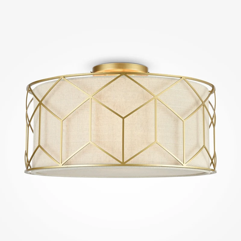 Luminaire Plafonnier Doré