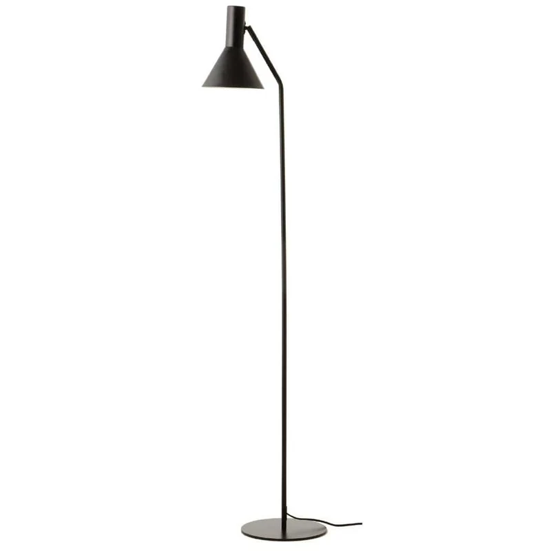 Lyss Gulvlampe Mat Sort