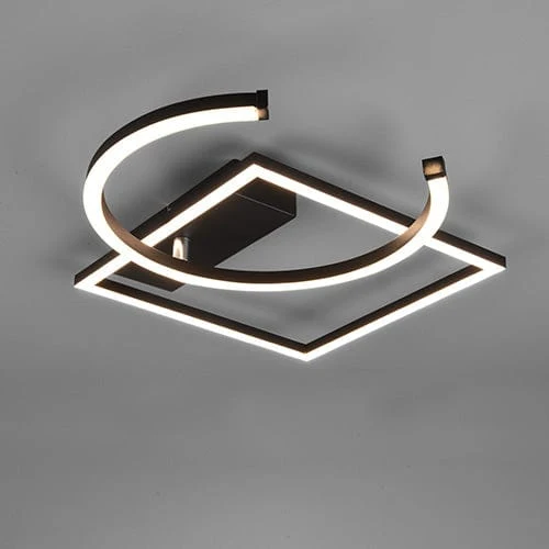 Plafonnier Led Noir Et Blanc