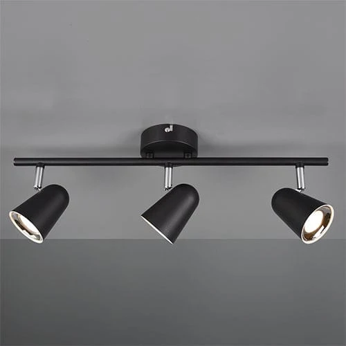 Plafonnier 3 Spot Noir