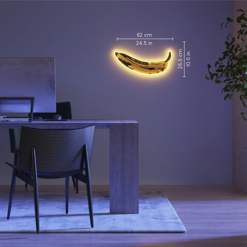 Banana by Andy Warhol - signe en néon LED